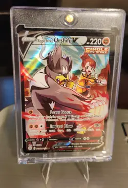 Pokemon Single Strike Urshifu V TG18/TG30 Brilliant Stars Trainer Gallery LP NM - Image 1