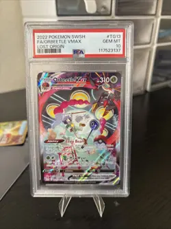 Orbeetle Vmax TG13 2022 Pokemon Sword & Shield Lost Origin PSA 10 - Image 1