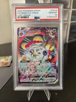 Orbeetle Vmax TG13 2022 Pokemon Sword & Shield Lost Origin PSA 10 - Image 2