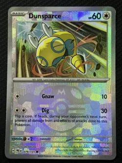 Pokemon Dunsparce 079/131 Sv: Prismatic Evolutions Common Masterball 60HP - Image 1