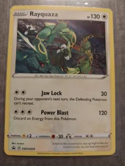RAYQUAZA SWSH029 HOLO PROMO SWORD & SHIELD PROMO POKEMON NM - Image 2