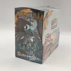 Sealed Sun & Moon Base Set Booster Box Pokemon TCG SM01 w/Acrylic - Image 3