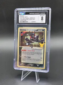 Pokemon Greninja Gold Star CGC 8 Error Partial Crimped - Image 1