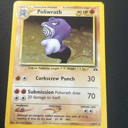 Poliwrath 9/75 Pokemon Neo Discovery Holo NM. **Insufficient Ink Error** - Image 4