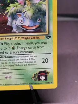 Pokemon TCG Erika's Venusaur 4/132 Gym Challenge Holo Rare VTG WOTC 2000 - Image 4