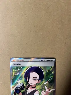 Pokemon TCG Trainer Perrin Holo Illustration Rare Twilight Masquerade 209/167 - Image 3