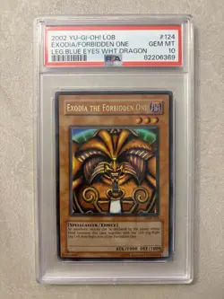 2002 Yu-Gi-Oh! YuGiOh Exodia The Forbidden One LOB PSA 10 - Image 1