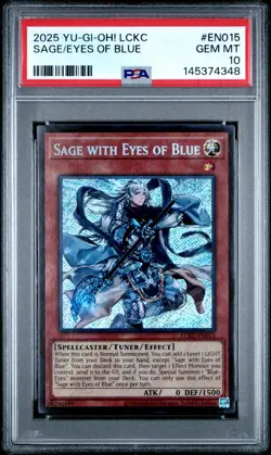 PSA 10 Sage with Eyes of Blue LCKC-EN015 Legendary Collection Kaiba Yugioh - Image 1