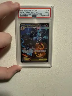 Pokemon Mega Charizard X ex 125/094 Phantasmal Flames PSA 9 Special Illustration - Image 1
