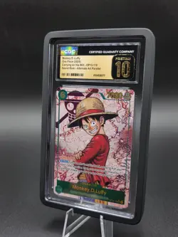 One Piece OP13-Carrying On His Will Alt #118 Monkey D. Luffy CGC 10 Pristine ENG - Image 2