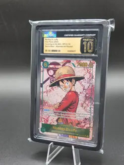 One Piece OP13-Carrying On His Will Alt #118 Monkey D. Luffy CGC 10 Pristine ENG - Image 4
