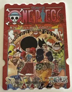 DAVY BACK FIGHT SR SR-024 Diecut Style Thousand Sunny ONE PIECE Anime Card - Image 1