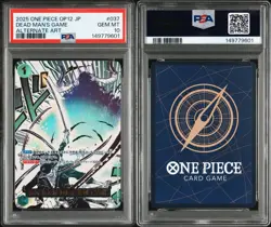 One Piece - Demon Aura Nine Sword Style Dead Man's Game Alt Art OP12-037 PSA 10 - Image 3