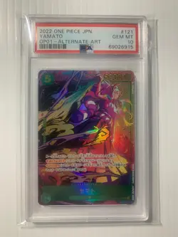 2022 One Piece Yamato OP01-121 Japanese Alternate Art PSA 10 - Image 1