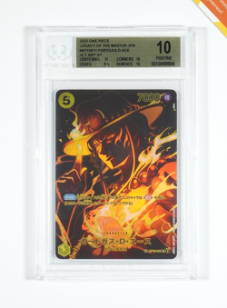 One Piece BGS 10 Portogas D. Ace #ST13-011 SR Legacy Of The Master 2025 Japanese - Image 1