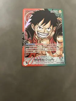 Monkey.D.Luffy Leader Pre-Errata Alpha OP01-003 L Parallel One Piece CCG Px - Image 1