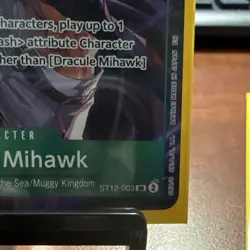 Bandai Dracule Mihawk ST12-003 SR Counter +2000 4000 Power One Piece CCG EN - Image 3