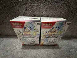 Lot Of 2 Pokemon TCG Scarlet Violet Prismatic Evolutions Booster Bundle Sealed - Image 1