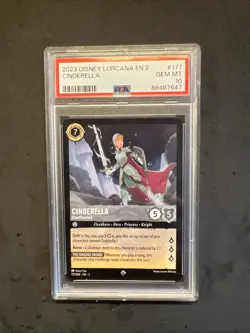 2023 Disney Lorcana - Rise of the Floodborn 2 Cinderella Stouthearted PSA 10 - Image 1