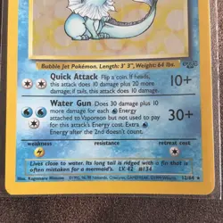 Vaporeon 12/64 Jungle Holo Rare - WOTC Pokemon Card LP Slight Warp No Creases - Image 3