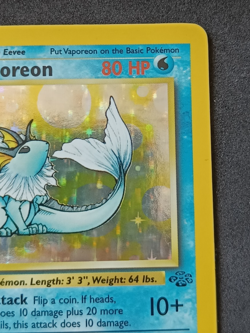 Pokemon TCG Vaporeon Jungle 12/64 Holo Rare Vintage WOTC Card - LP - Image 3