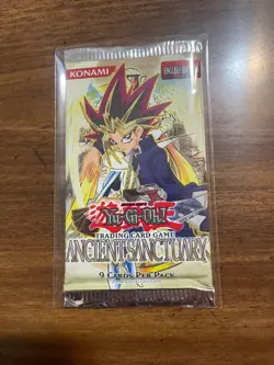 Yugioh Ancient Sanctuary Unlimited Edition Factory Sealed Booster Pack - Image 1