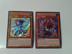 YuGiOh Battles of Legend Monster Mayhem BLMM lot of 2 chibi secret rare cards NM - Image 1