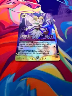 Tinker Bell Snowflake Collector Lorcana Top 8 Set Champ Foil Promo Winterspell - Image 3