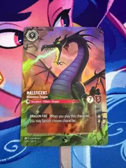 Maleficent - Monstrous Dragon Store/Set Championship - Disney Lorcana Promo Foil - Image 2