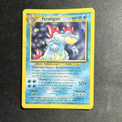 Pokemon Feraligatr Holo Rare 100HP Neo Genesis 4/111 English Card 2000 - Image 1