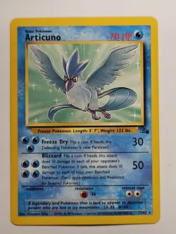 Articuno 17/62 Non Holo Rare Fossil Set 1999 Pokemon Card LP - Image 1