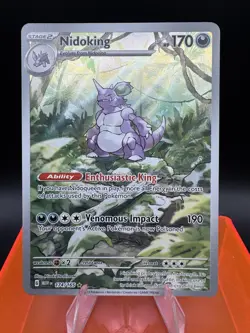Nidoking 174/165 SV: Scarlet & Violet 151 (MEW) English Pokemon Card IR Mint - Image 1