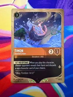 Timon - Snowball Swiper Lorcana- Winterspell Promo Card Foil 32/P3 NM - Image 1