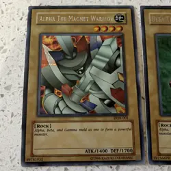 Yu-Gi-Oh! Magnet Warrior Lot Alpha Beta Gamma 3 Cards Holo DOR Konami English - Image 2