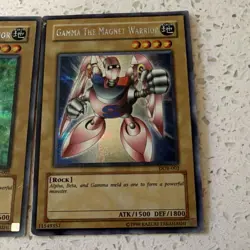 Yu-Gi-Oh! Magnet Warrior Lot Alpha Beta Gamma 3 Cards Holo DOR Konami English - Image 4