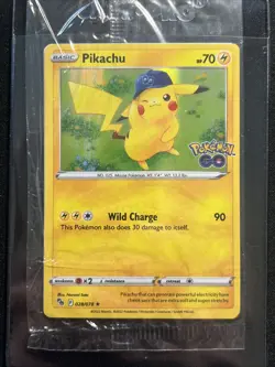 Pokemon Pikachu 028/078 Promo Holo Card Pokemon GO English Basic sealed - Image 1