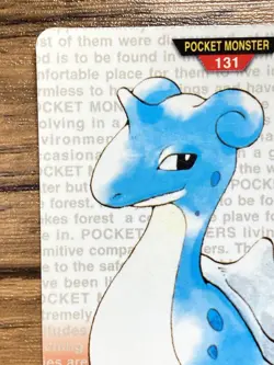 Pokemon Carddass Card Lapras No. 131 Bandai Pocket Monsters Red ver. 1996 - Image 3