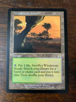 MtG - Windswept Heath - Onslaught - 328/350 - Rare - Image 1