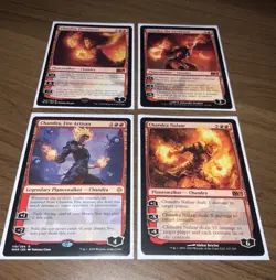 Magic: The Gathering Chandra Planeswalker Card Lot (4) - Image 1