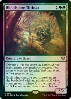 MTG Bloodspore Thrinax Foil ** Commander Masters ** English - Image 1