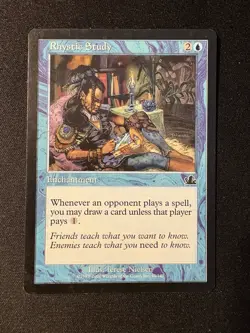 Magic: The Gathering Rhystic Study Prophecy Regular Blue Common 2000 Nielsen 45 - Image 1