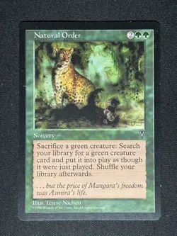 Magic: The Gathering Natural Order Visions Regular Green Rare Sorcery Nielsen - Image 1
