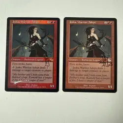 2x Signed Jeska, Warrior Adept 1 Foil Judgement LP FREE SHIPPING - Image 1
