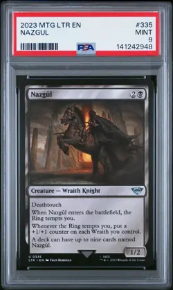 2023 MTG THE LORD OF THE RINGS: TALES OF MIDDLE-EARTH #335 NAZGUL PSA 9 - Image 1