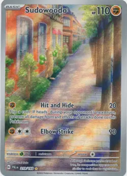 NM-Mint Sudowoodo - 219/193 - Illustration Rare Pokemon Paldea Evolved - Image 1