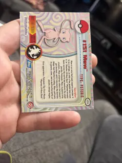 Pokemon Topps 2000 TV Animation Edition MEW #151 non-holo - Image 2