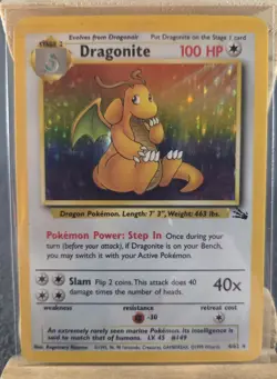 Dragonite 4/62 - Pokemon - Fossil - Holo - Unlimited -Rare - Wizards - Image 2