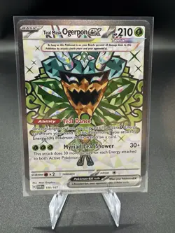 Pokemon Teal Mask Ogerpon ex Ultra Rare Holo SV06 Twilight Masquerade 190/167 NM - Image 1