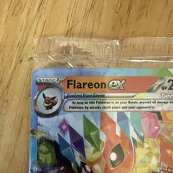 Flareon ex #014/131 Stamped Prismatic Evolutions Promo Sealed Pokemon - Image 3