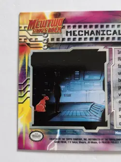 ​1999 Topps Pokemon Movie Mechanical Mewtwo #6 RAINBOW FOIL Blue Logo NM/Mint - Image 4